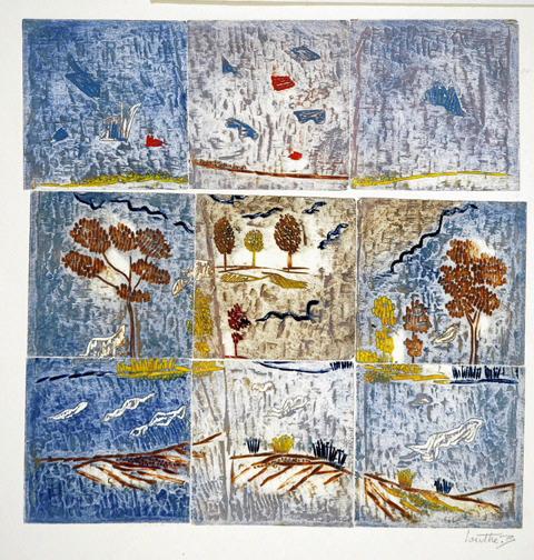 Echiquier de campagne, Marc Antoine Louttre, 1987