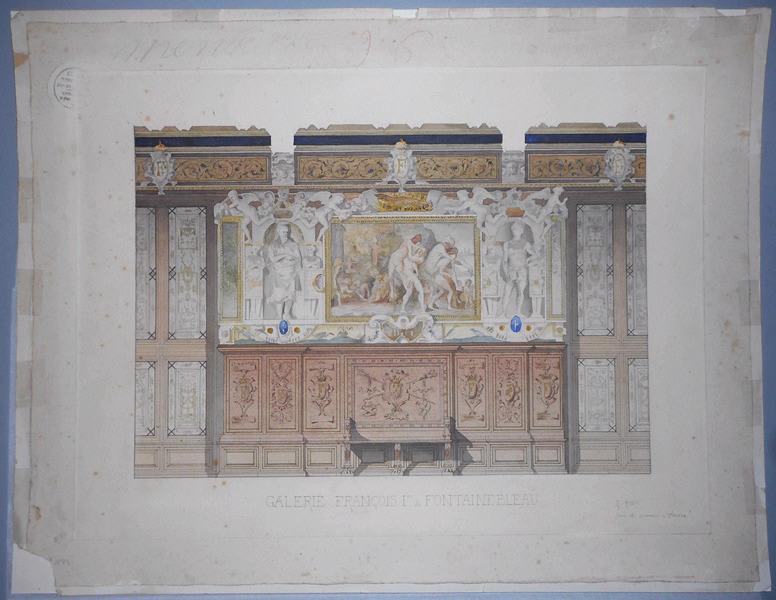 Galerie François Ier au château de Fontainebleau, René Binet, 1889