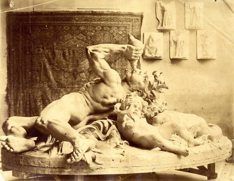 Triton et enfant (n° d'inventaire inscrit au crayon de papier, au dos de l'oeuvre.), Emile Edmond Peynot, 1892