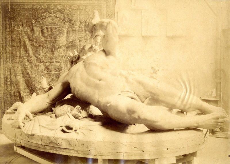 Triton et enfant, Emile Edmond Peynot, 1892