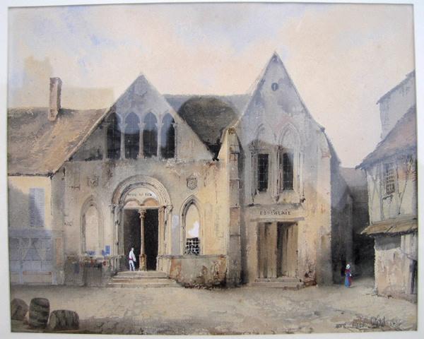 Façade de l'ancien Hôtel-Dieu de Sens, Victor Petit, 1836