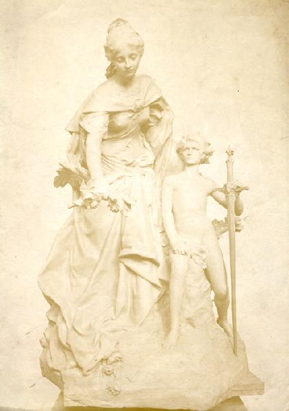 Détail du Monument aux Enfants de l'Arrondissement de Sens, Morts pour la Patrie, Emile Edmond Peynot, 1870
