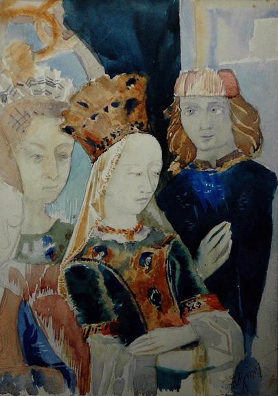 Le Couronnement de la Vierge (Tapisserie des Trois Couronnement), René Binet, 4e quart 19e siècle