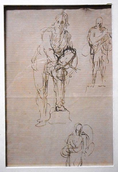 Dessin de la statue de Jean Cousin, Henri Michel Antoine Chapu, 19e siècle