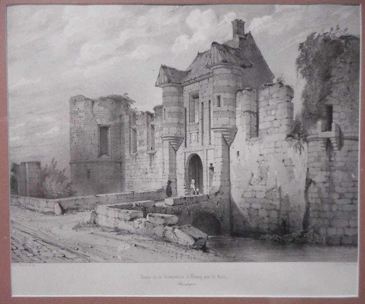 Ruines de l'ancienne Commanderie de Launay, Victor Petit