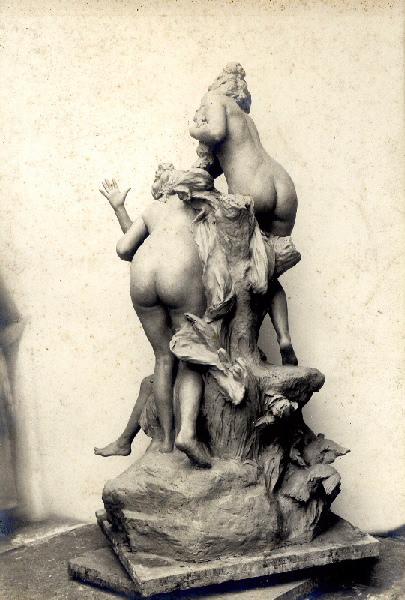 Trois baigneuses, Fontaine dite 'du Havre', Emile Edmond Peynot, 20e siècle