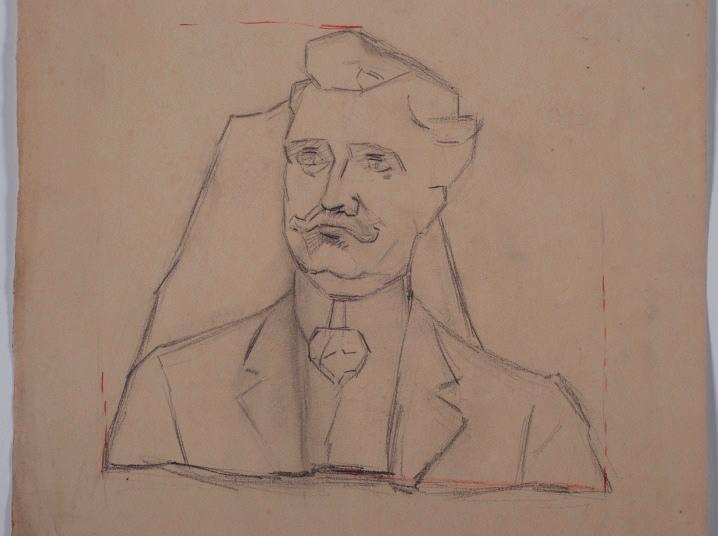 Portrait d'Homme, Emile Edmond Peynot, 20e siècle