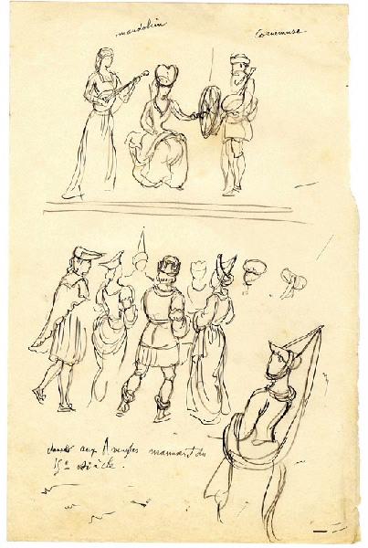 Musiciens et danseurs, Emile Edmond Peynot, 20e siècle