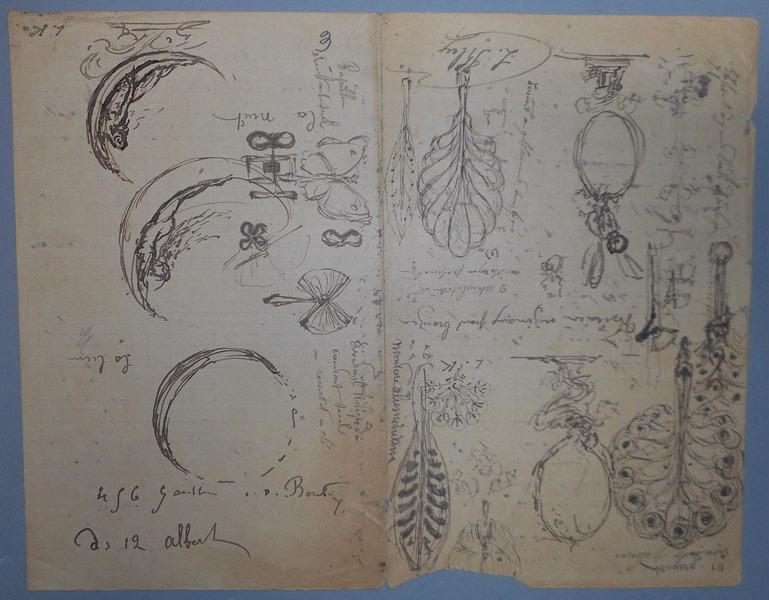 Etude d'éventails, Louis Kley, 2e moitié 19e siècle