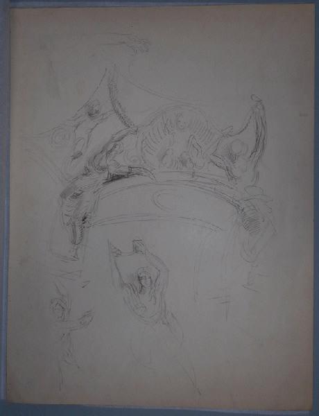 Esquisse de monument, René Binet, 4e quart 19e siècle