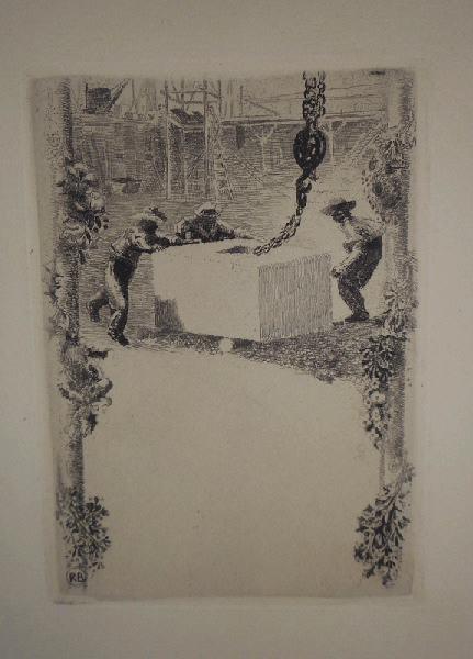 Couverture du livret de la pose de la première pierre, René Binet, 4e quart 19e siècle, 1er quart 20e siècle