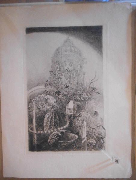 Coquillage, cristaux, dôme, imaginaire..., René Binet, 4e quart 19e siècle, 1er quart 20e siècle