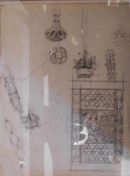 Etude pour la planche 27 des Esquisses décoratives, René Binet, 4e quart 19e siècle, 1er quart 20e siècle