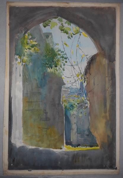Grands murs et verdure, René Binet, 4e quart 19e siècle, 1er quart 20e siècle
