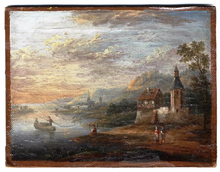 Paysage, Simon-Mathurin Lantara, 2e moitié 18e siècle