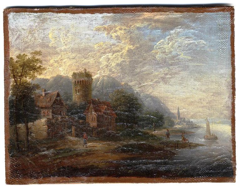 Paysage, Simon-Mathurin Lantara, 2e moitié 18e siècle
