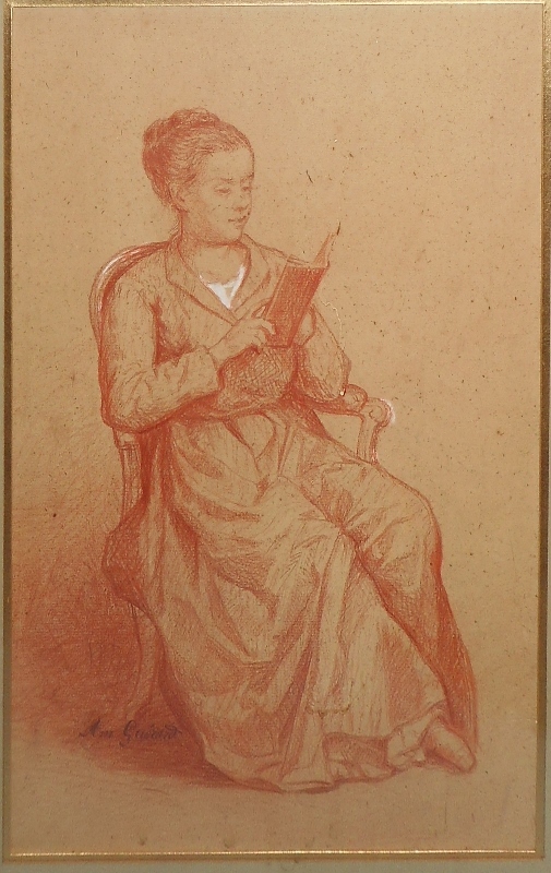 Jeune femme lisant, Amédée Guérard
