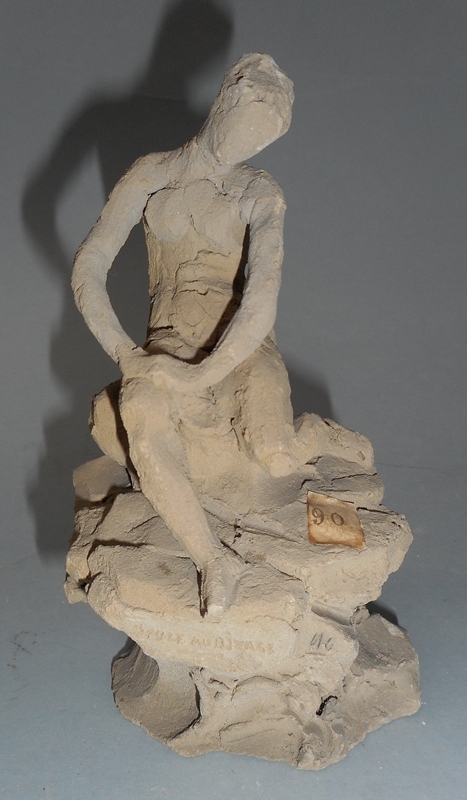 Seule au rivage, Louis Kley, 19e siècle