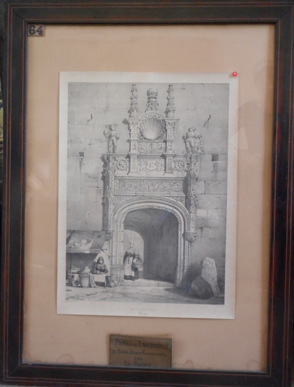 Portail de l'archevêché de Sens, Emile Sagot, 19e siècle