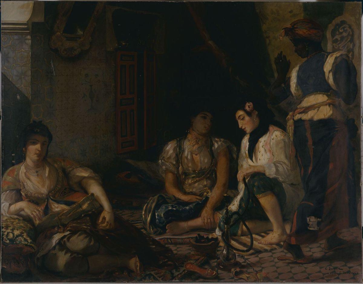 Scène algérienne, femmes d'Alger (d'après Eugène Delacroix)_0