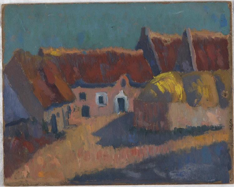 Moulins à Pont-Aven (Le Poche-Menu) et Chaumières en Cornouaille (au verso)_1
