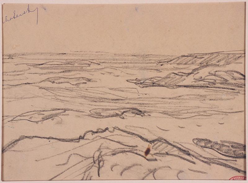 Vague dans la crique et Mer agitée (au verso)_1