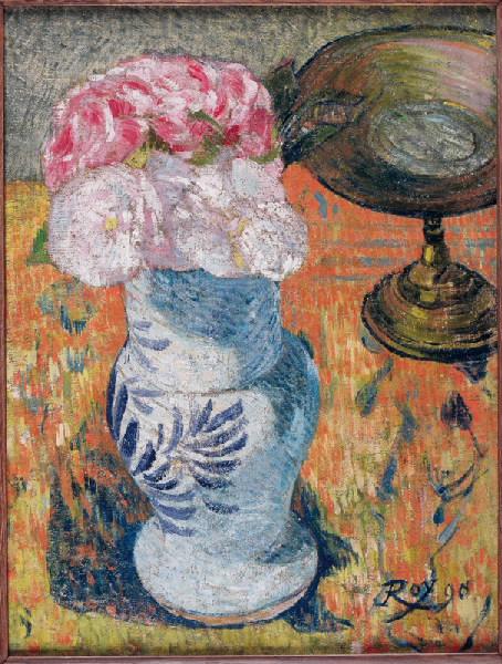 Nature morte au vase de Quimper et Scène d'intérieur (au verso)_0