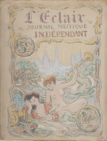 Maquette d'affiche pour le journal L'Eclair_0