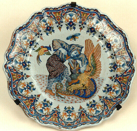 Saint Georges ou St Michel terrassant le dragon_0