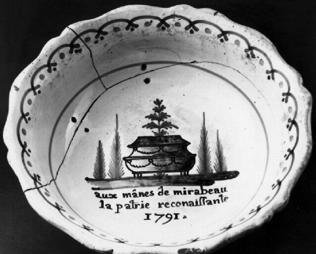 Révolution Française : Aux mânes de Mirabeau, la Patrie reconnaissante_0