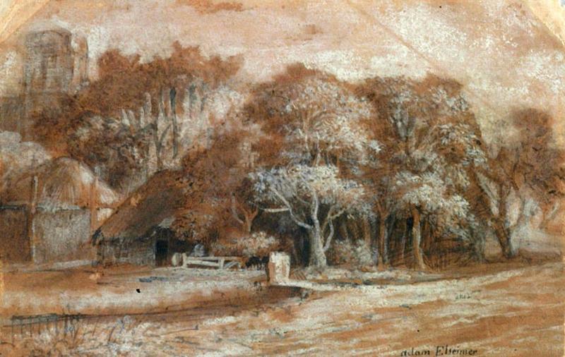 Paysage aux chaumières, Pieter de With, 3e quart 17e siècle