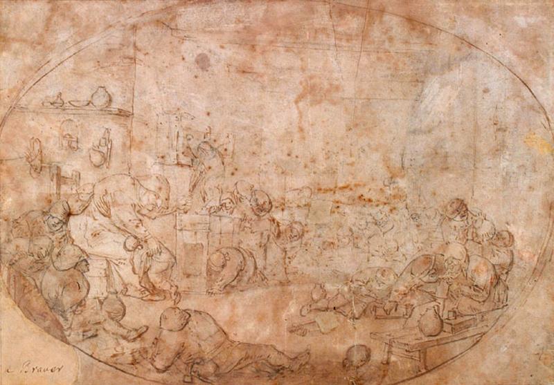 L'école de village ; Une fête, Bartholomaeus Molenaer, 1ère moitié 17e siècle