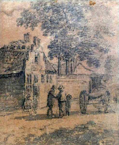 Paysage avec figures, Josua de Grave, 4e quart 16e siècle, 1er quart 17e siècle