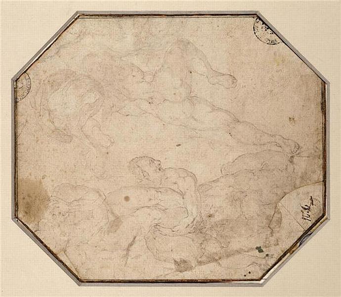 Fragment du jugement dernier, Michelangelo Buonarroti, 1537-1541