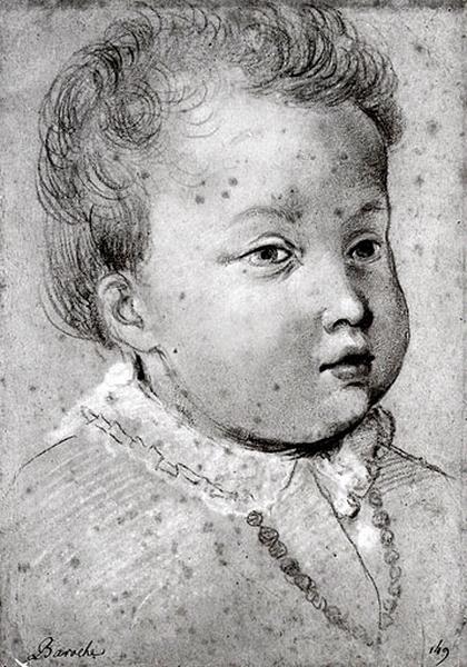 Tête d'enfant, Federico Barocci, 2e moitié 16e siècle, 1er quart 17e siècle