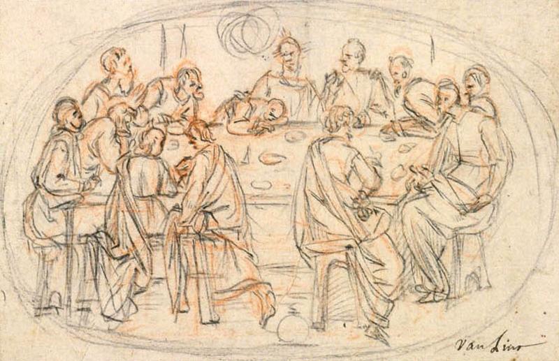 La Cène, Peter van Lint, 2e quart 17e siècle, 2e moitié 17e siècle
