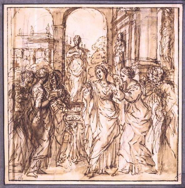 Sainte Bibiane refusant d'adorer les idoles_0
