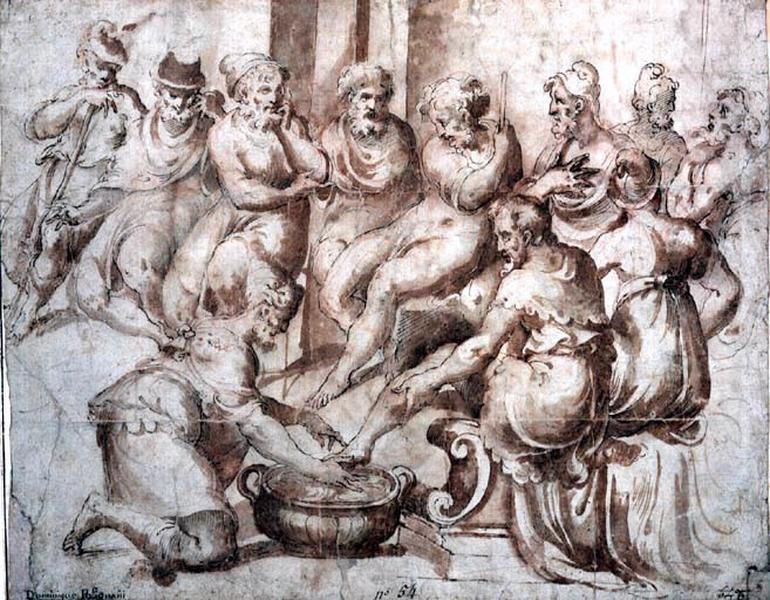 Jésus lavant les pieds de ses disciples_0