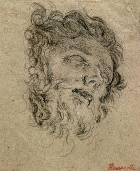 Tête de Saint Jean Baptiste, Giovanni Francesco Romanelli, 2e quart 17e siècle, 3e quart 17e siècle