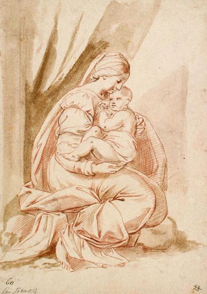 La Vierge et l'Enfant Jésus, Elisabetta Sirani, 2e quart 17e siècle, 3e quart 17e siècle