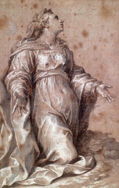 Sainte à genoux, Giovanni Battista Trotti