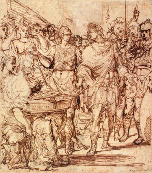 Achille parmi les filles de Lycomède ; Sujet tiré de l'histoire romaine_0