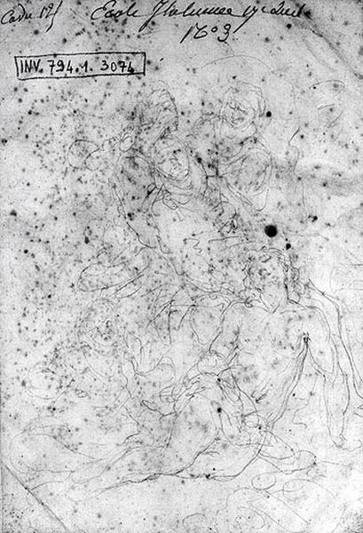 Recto : L'Assomption ; verso : Le Christ aux pieds de la Vierge_1