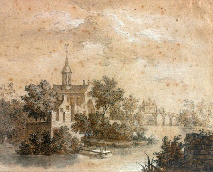 Paysage, Cornelis Saftleven, 17e siècle