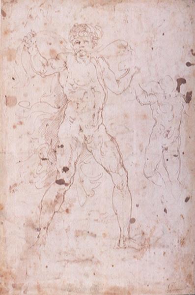 Hercule et autres figures (recto) ; Mercure et autres figures (verso)_0