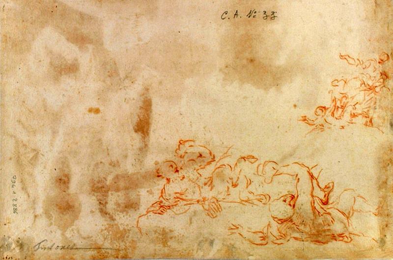 L'Enlèvement du corps de Saint-Marc (recto) ; Figures (verso)_1