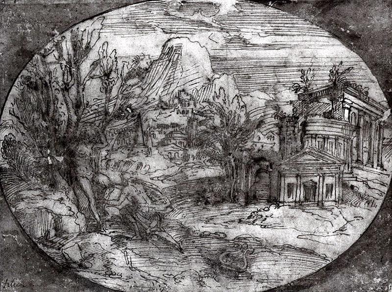 Paysage avec Apollon et Marsyas_0