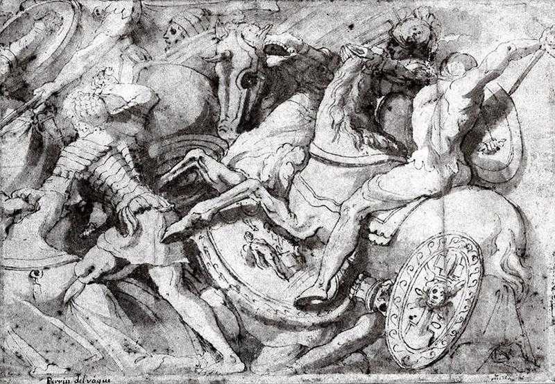 Bataille, Taddeo Zuccaro, 2e quart 16e siècle, 3e quart 16e siècle