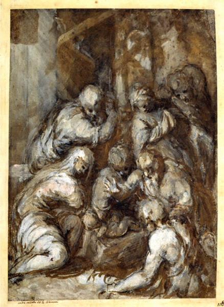 Adoration des Mages, Andrea Meldolla, 2e moitié 16e siècle
