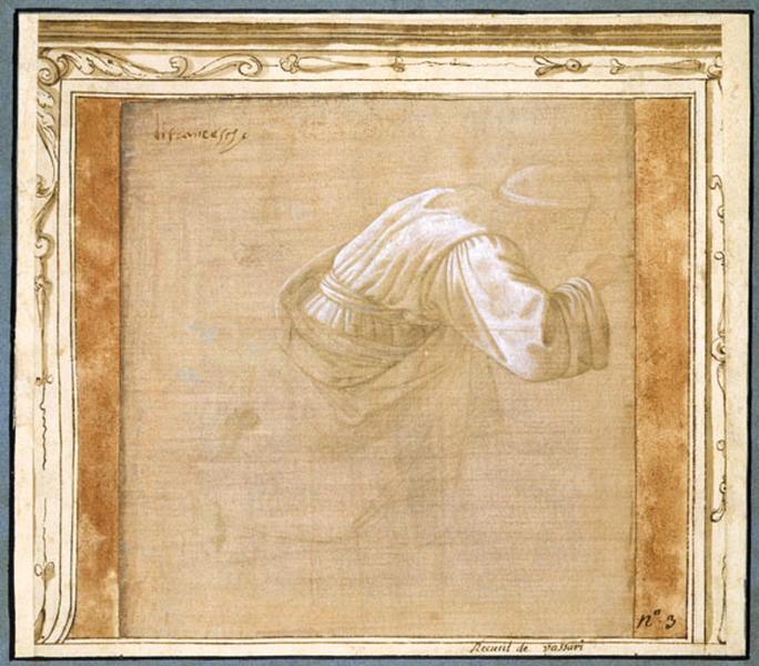 Figure agenouillée ; Etude pour un roi agenouillé (titre ancien), Filippo Lippi, 1440 vers